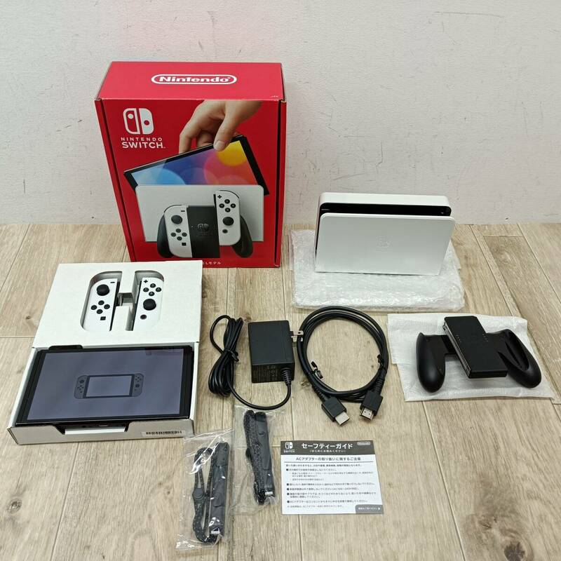 070 A） 〈中古品〉ニンテンドーSwitch 有機EL 本体 HEG-001 【動作確認・初期化済】