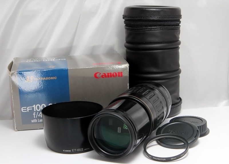 ☆もっと遠くへ☆CANON EF 100-300mm F1:4-5.6 USM♪レンズフード付きで気分はプロカメラマン♪元箱やレンズケース付き☆