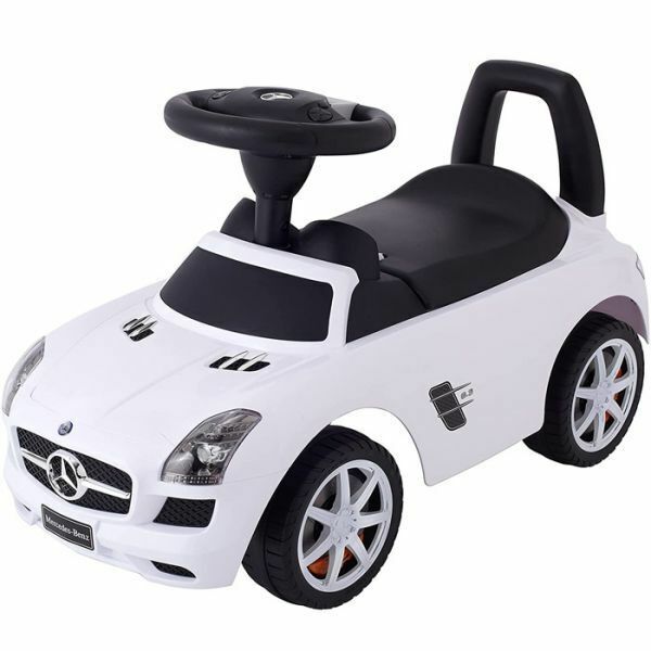 乗用メルセデスベンツ SLS AMG ホワイト 乗用玩具 足けり車 子供用乗り物