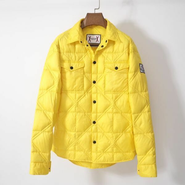 4-YE030 モンクレール MONCLER 国内正規品 GAMME BLUE ダウンジャケット イエロー 2 メンズ