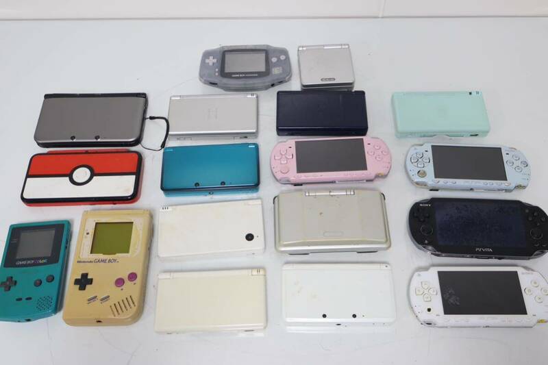 18台まとめ売り! Nintendo 任天堂 DS Lite 3DS LLゲームボーイカラー　アドバンス　SONY PSP PSVITA 携帯ゲーム機 