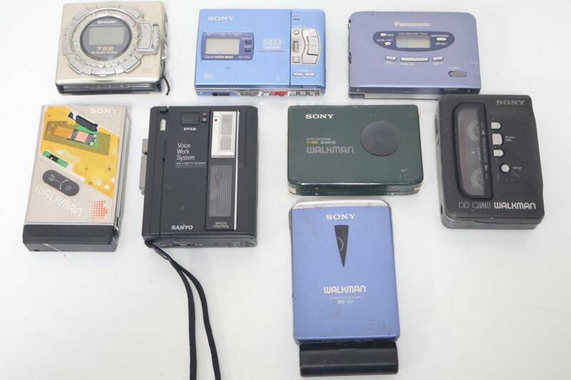 8台まとめ売り! カセットプレーヤー SHARP シャープ　SONY ソニー WALKMAN ウォークマン Panasonic サンヨー 