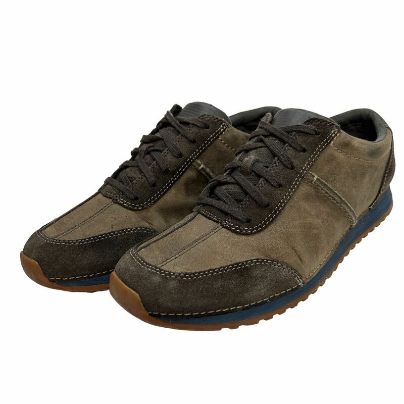 KA6 clarks クラークス メンズ ウォーキングシューズ レザースニーカー UK8 26cm ブラウン スエード