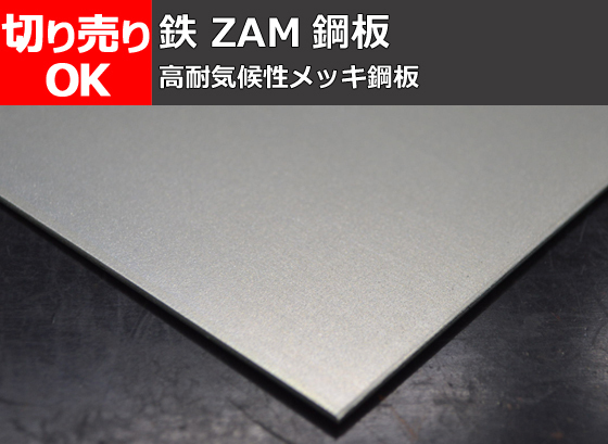 鉄 高耐気候性メッキ鋼板(ZAM) 寸法 切り売り F10