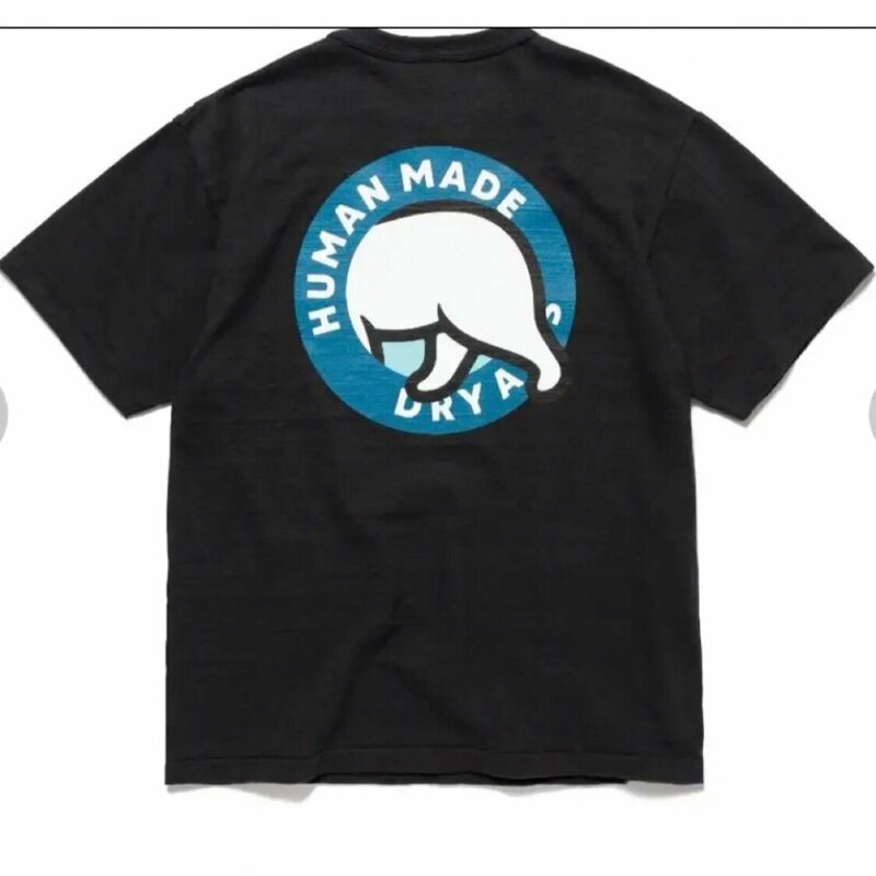 HUMAN MADE ヒューマンメイド T-Shirt ブラック 半袖 メンズ 半袖シャツ 希少 中古 Mサイズ