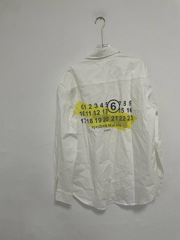 Maison Margiela メゾンマルジェラ シャツ Maison Margiela ポケット ロゴ シャツ 中古 希少 ホワイト Mサイズ