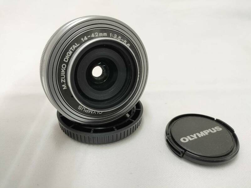 OLYMPUS オリンパス M.ZUIKO DIGITAL 14-42mm 1:3.5-5.6 EZ ED MSC カメラ レンズ パンケーキレンズ 現状品