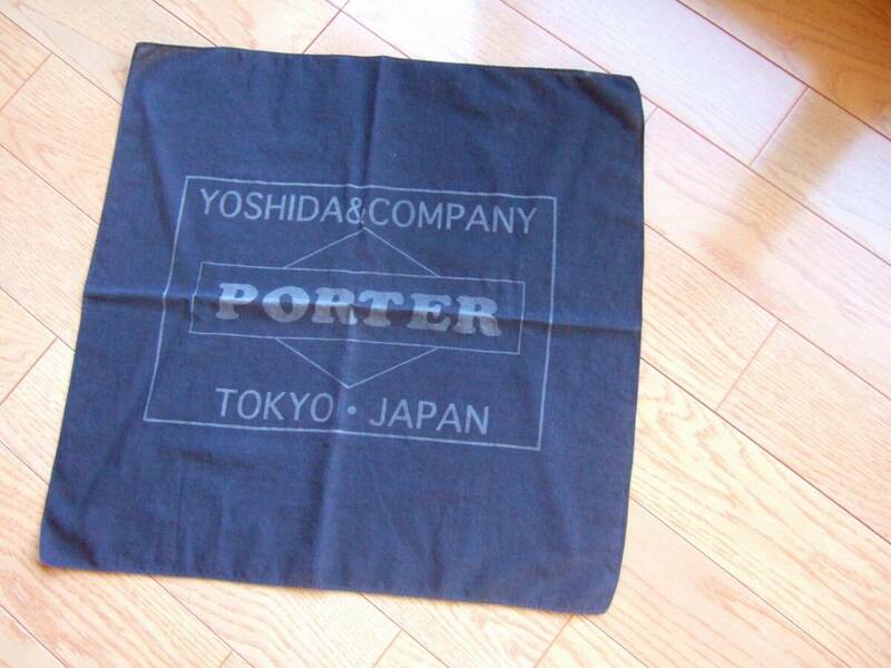 PORTER ポーター YOSHIDA & COMPANY 吉田カバン ハンカチ 大判 バンダナ 非売品 ノベルティ TOKYO・JAPAN ヴィンテージvintage