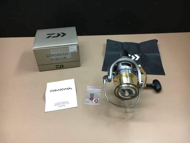 N123[06]K44(リール) 中古 DAIWA/ダイワ 23 ロングビーム 35 QD12号/箱・収納袋・取説付属 6/14出品