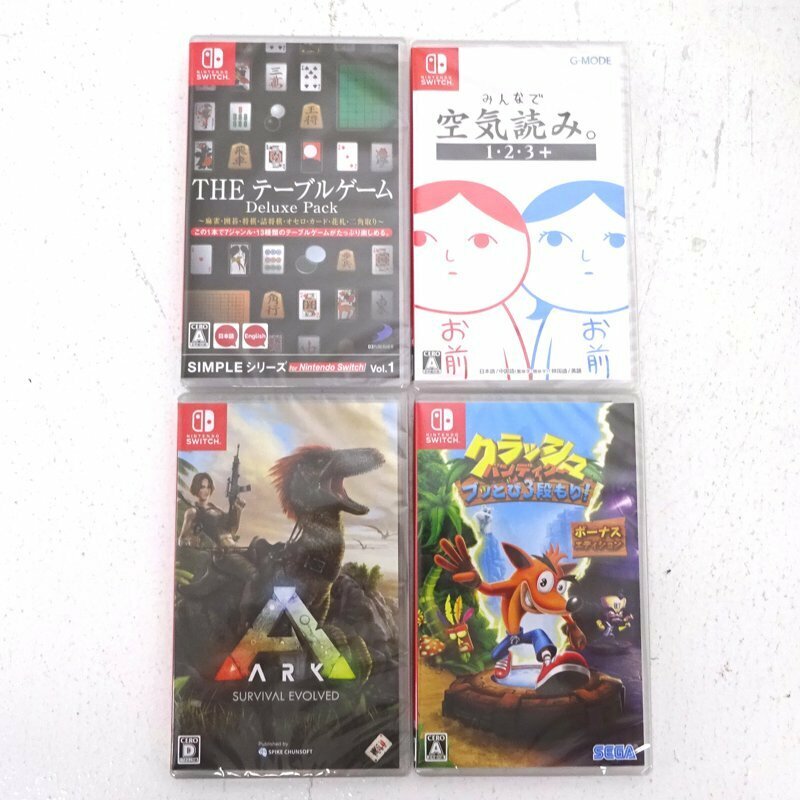 ★未開封★Nintendo Switchソフト まとめ売り 計4本セット(THE テーブルゲーム/みんなで空気読み。/ARK: Survival Evolved他)★【GM646】