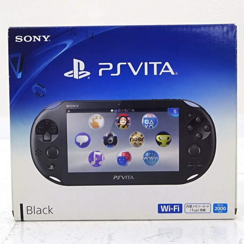 ★中古★SONY PlayStaiton Vita 本体 Wi-Fiモデル ブラック PCH-2000 (ソニー/1円～)★【GM626】