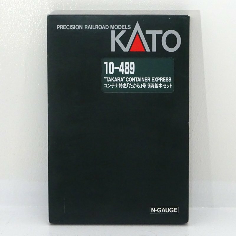 ★中古★KATO 10-489 国鉄 チキ5000形 コンテナ貨車 「たから号」9両基本セット（カトー/Nゲージ/鉄道模型）★【TY729】