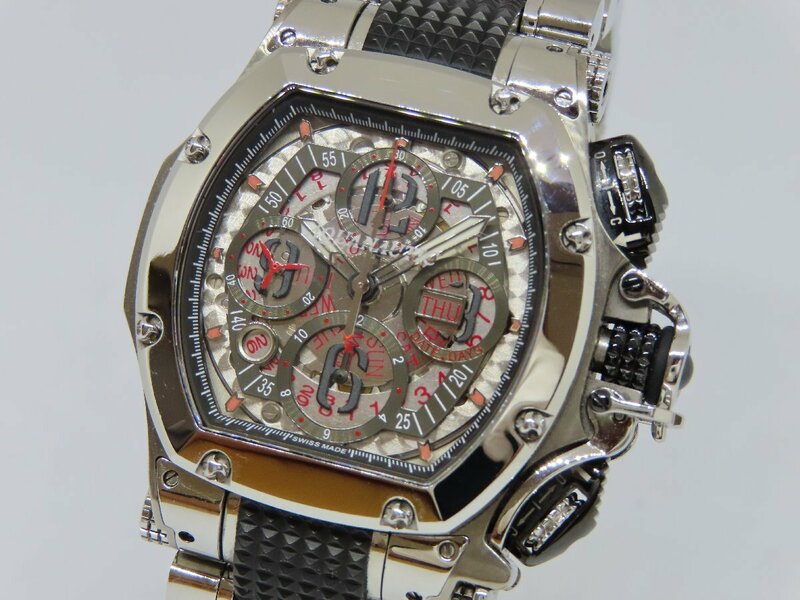 【美品】AQUANAUTIC アクアノウティック キングトノー クロノ TNSVSKN00T02 自動巻き メンズ腕時計