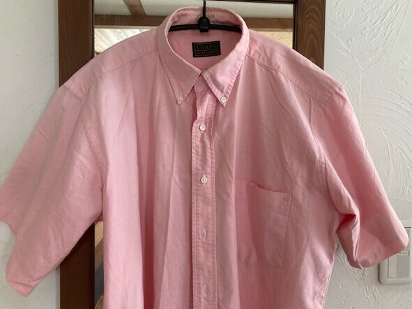 ♪CHAPS チャップス ラルフローレン ボタンダウンシャツ ピンク 半袖 メンズ 夏場にどうでしょうか。