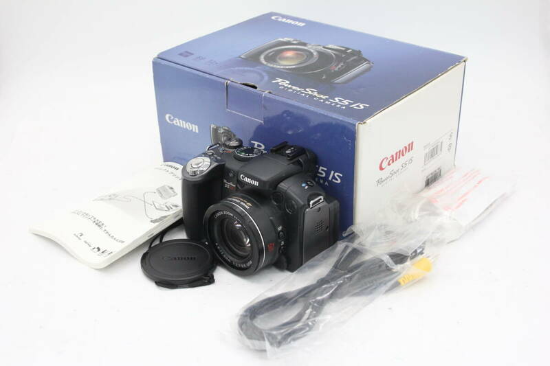 Y1328 【元箱付き】 キャノン Canon PowerShot S5 IS コンパクトデジタルカメラ 付属品多数 ジャンク