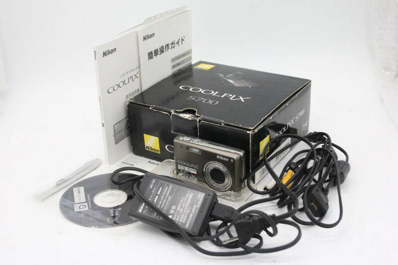 Y1331 【元箱付き】 ニコン Nikon Coolpix S700 コンパクトデジタルカメラ チャージャー・説明書など付属品セット ジャンク