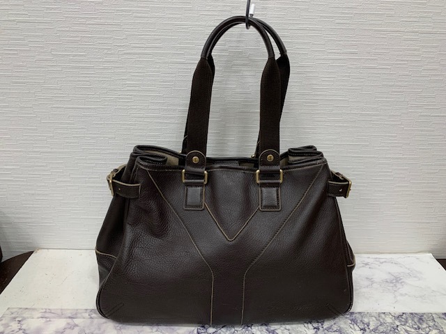 ☆1000円スタート☆ イブサンローラン（YVES SAINT LAURENT）YSl　Yライン　トートバッグ　◆14997