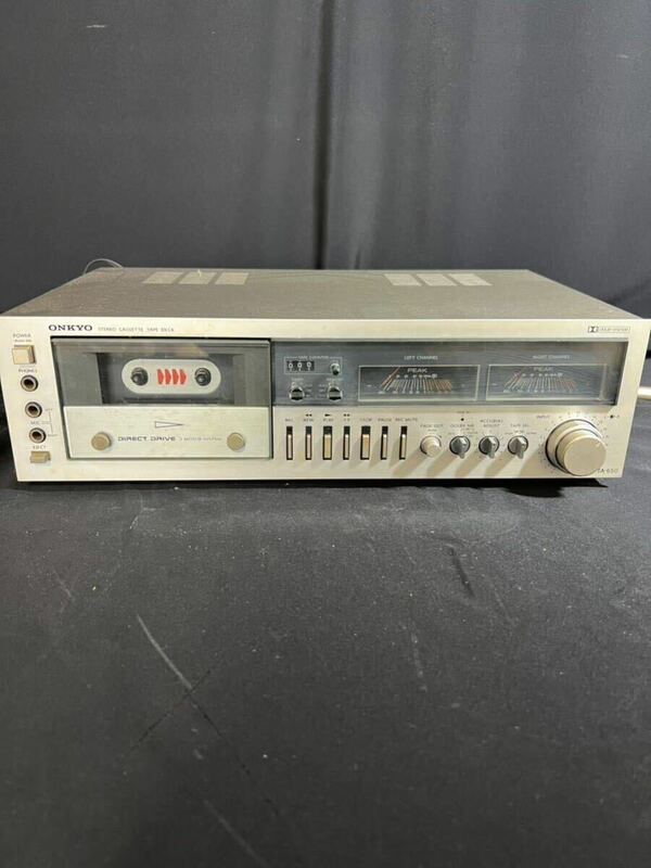 【Y】　ONKYO TA-650 カセットデッキ 音楽機材 カセットテープ