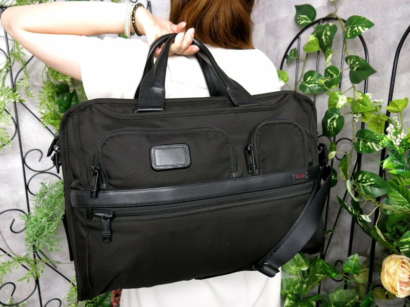 ●超美品●TUMI トゥミ●メンズ●ALPHA International Organizer Brief●ナイロン カーフ レザー●2way ブリーフケース●黒●A4●Js47365