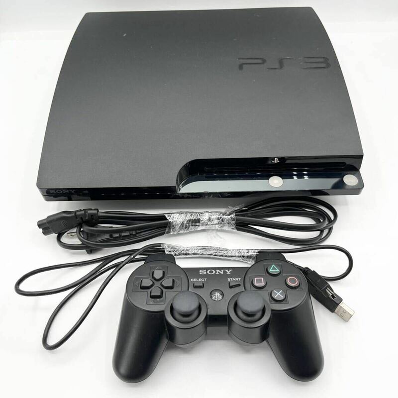 1円〜【廃盤品】SONY ソニー PS3 PlayStation3 CECH-2000A ゲーム機 コントローラー 黒 チャコールブラック ACアダプタ USBケーブル