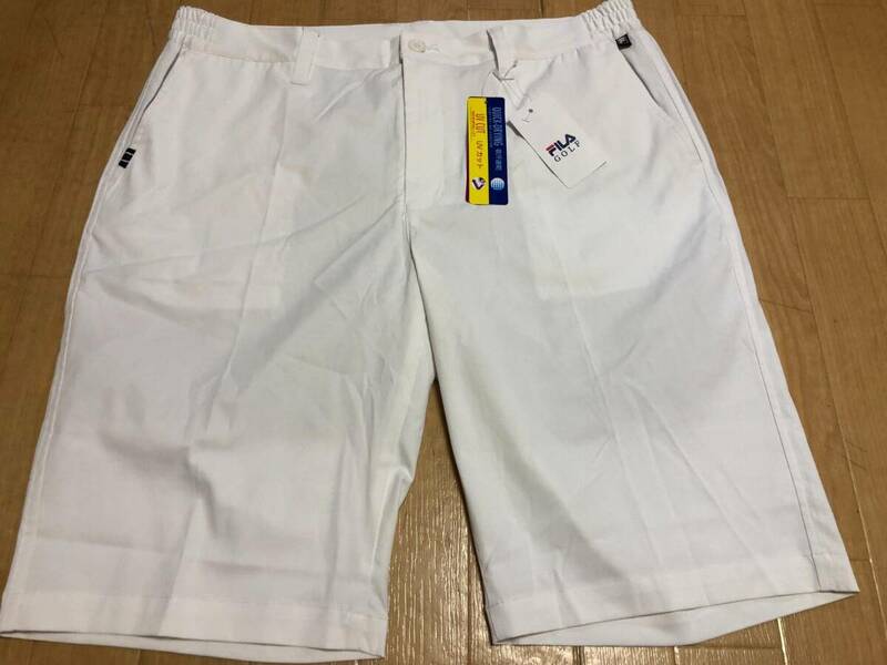 FILA GOLF(フィラ ゴルフ) 春夏 UVカット 吸汗速乾 ストレッチ ショートパンツ 741-311(ホワイト)９６－１００