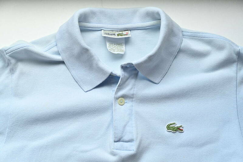 LACOSTE　ラコステ フランス製ポロシャツ　薄いブルー　3