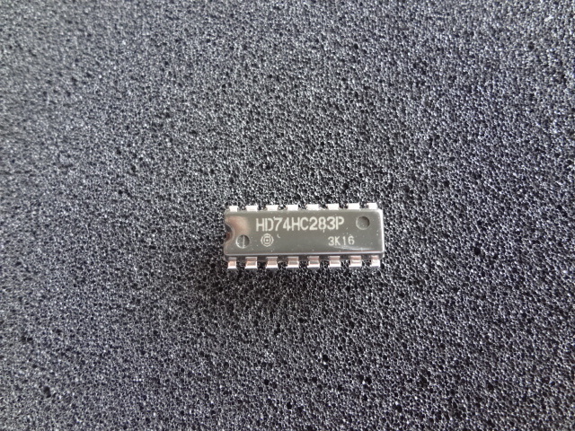日立製　HD74HC283P ( 4-bit Binary Full Adder)　5個セツト