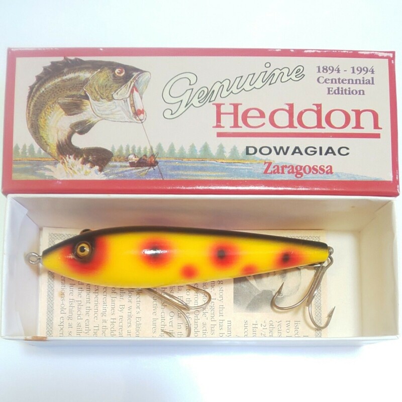 【未使用】ヘドン ザラゴッサ ① SO HEDDON ZARA GOSSA DOWAGIAC 6500W-SO WOOD ウッド オールドルアー