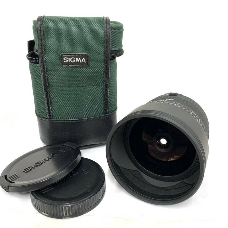 SIGMA シグマ レンズ 15mm 1:2.8EX FISHEYE180° ケース付き現状品 カyg