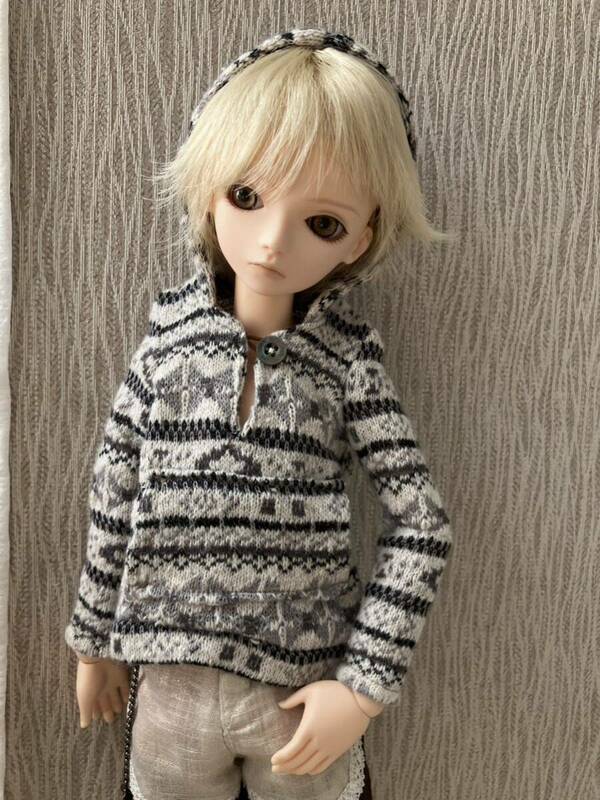 MSD 40cm ドール　bjd アウトフィット　パーカー ニット