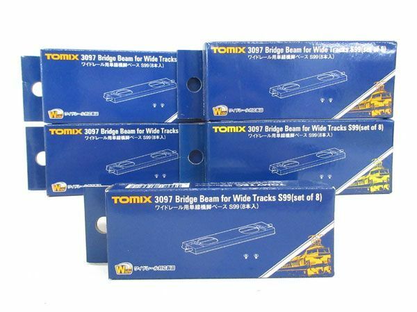 送料185円■cd358■▼TOMYTEC TOMIX Nゲージ 3097 ワイドレール用単線橋脚ベース 5点【シンオク】【クリックポスト発送】