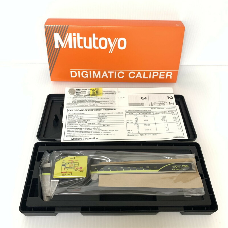 【未使用品】 ミツトヨ Mitutoyo デジタルノギス DIGIMATIC CALIPER CD-15AX(M0627-3)