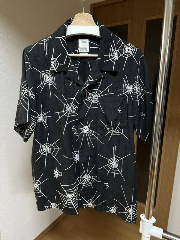 VISVIM FREE EDGE SHIRT S/S COPPE 19SS BLACK SIZE ③ 超美品 1円からスタート