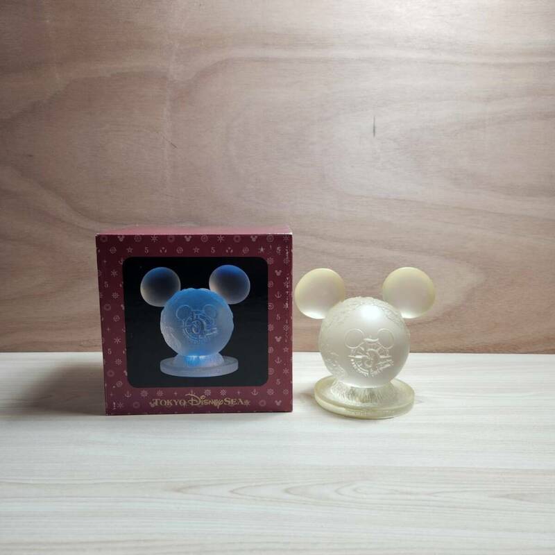 ☆動作品 TOKYO DISNEY SEA トーキョーディズニーシー 5周年 インテリアライト ミッキー 箱付(中古品/現状品/保管品)☆