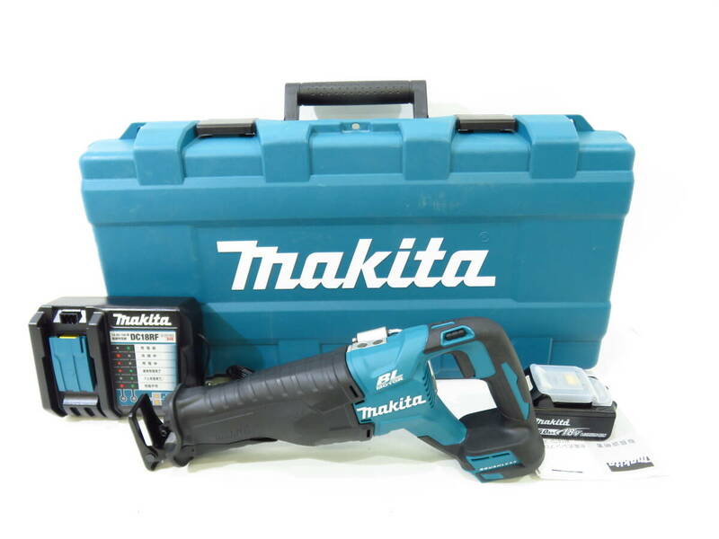 n5656k 【中古】 makita マキタ 充電式レシプロソー JR187DRGX 18V 6.0Ah [098-000100]