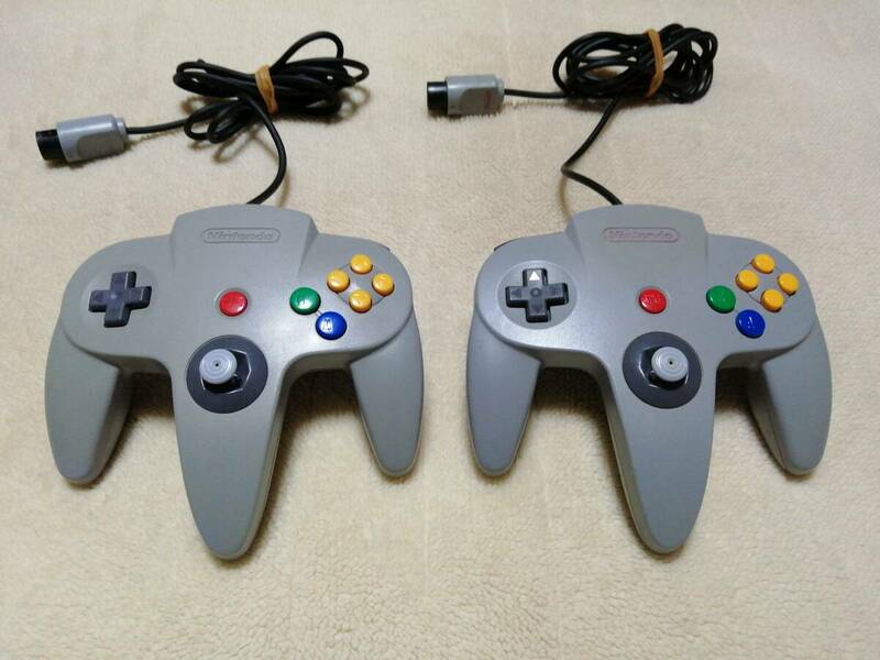 N64 ニンテンドー64 コントローラー グレー 2個セット