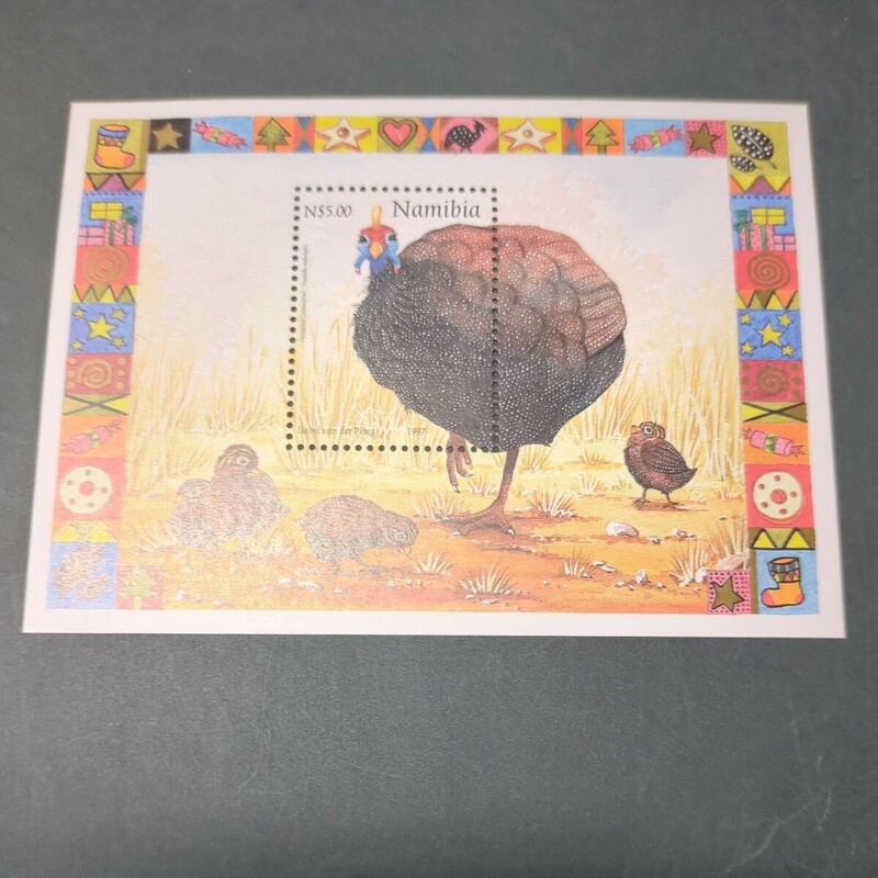 ナミビア切手 「七面鳥」小型シート1997年発行未使用1種揃　NH