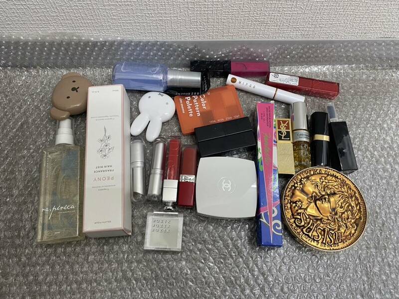 【MC9.2YR】1円スタート コスメおまとめ GELATO PIQUE CHANEL YSL Dior rom&nd 20点以上 ブランドコスメ 未使用品有 メイク スキンケア