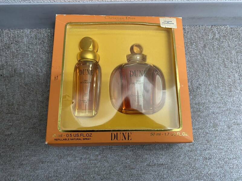 【MC0608.5-1YR】1円スタート Christian Dior DUNE 香水2点セット 15ml 50ml 未使用 コスメ フレグランス ブランド香水 ビューティー