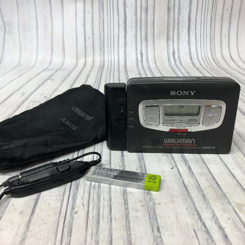 m001 J SONY ソニー WALKMAN ウォークマン カセットプレーヤー WM-GX655 通電OK 現状品