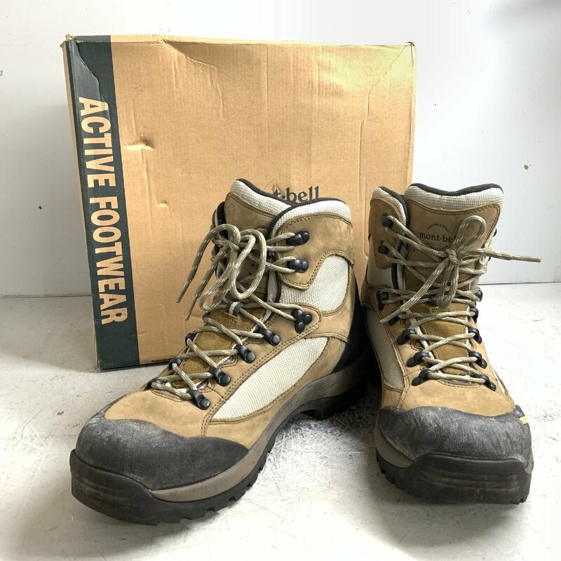 f001 G mont-bell モンベル GORE-TEX ツオロミブーツ メンズ28.5cm/ガンメタル/スエード/1129209/外箱付/トレッキングシューズ