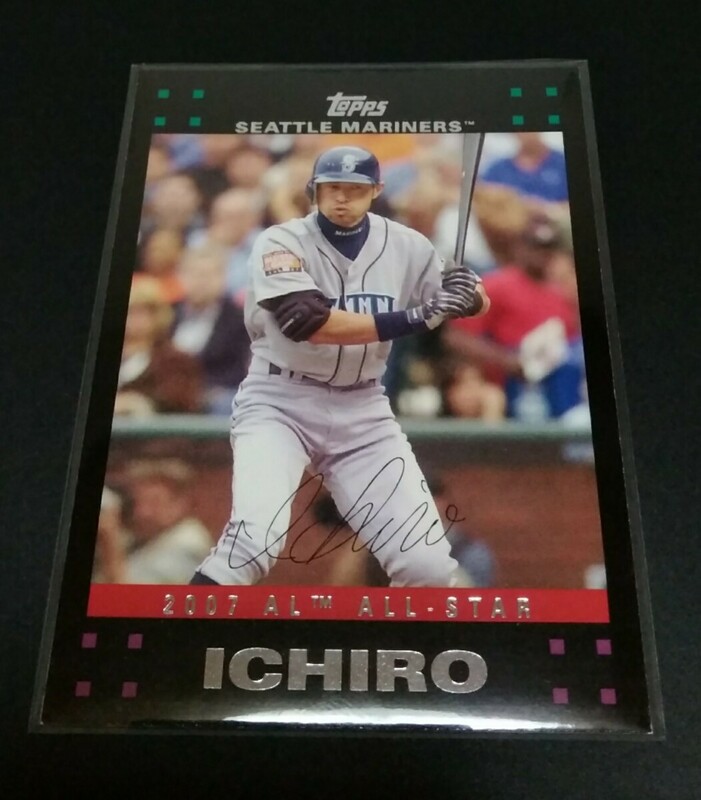 MLB 2007年topps イチロー(マリナーズ)プリントサイン 2007 AMERICAN LEAGUE TM ALL-STAR No,UH222。ICHIRO SUZUKI