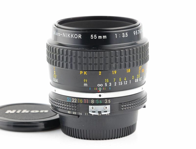 07300cmrk Nikon Ai MICRO-NIKKOR 55mm F3.5 単焦点 標準 マクロレンズ Fマウント