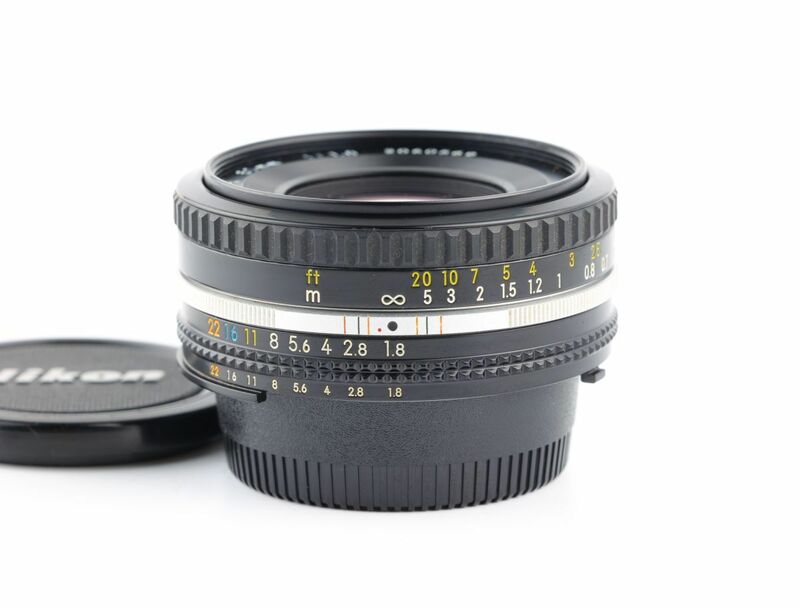 07280cmrk Nikon Ai NIKKOR 50mm F1.8S Ai-S 単焦点 標準 パンケーキレンズ ニコン Fマウント