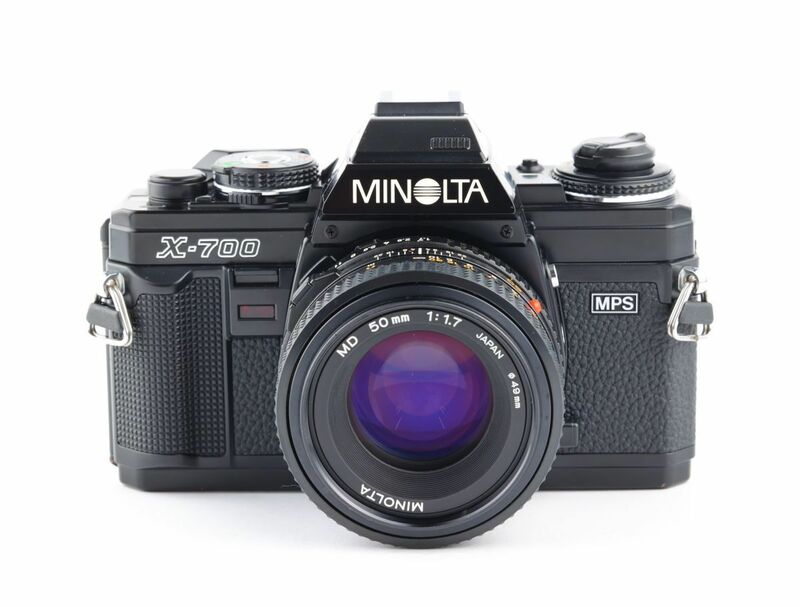 07426cmrk MINOLTA New X-700 + MD ROKKOR 50mm F1.7 MF一眼レフカメラ 標準レンズ MDマウント