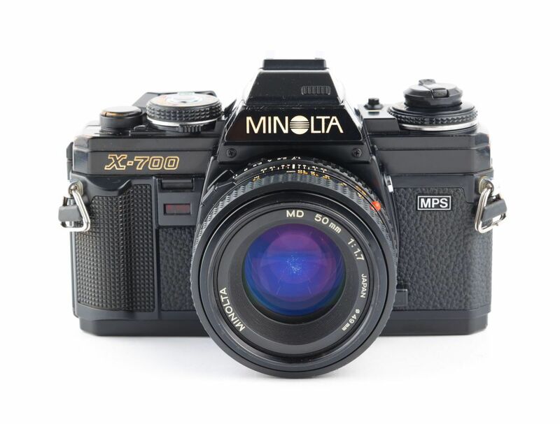 07427cmrk MINOLTA New X-700 + MD ROKKOR 50mm F1.7 MF一眼レフカメラ 標準レンズ MDマウント