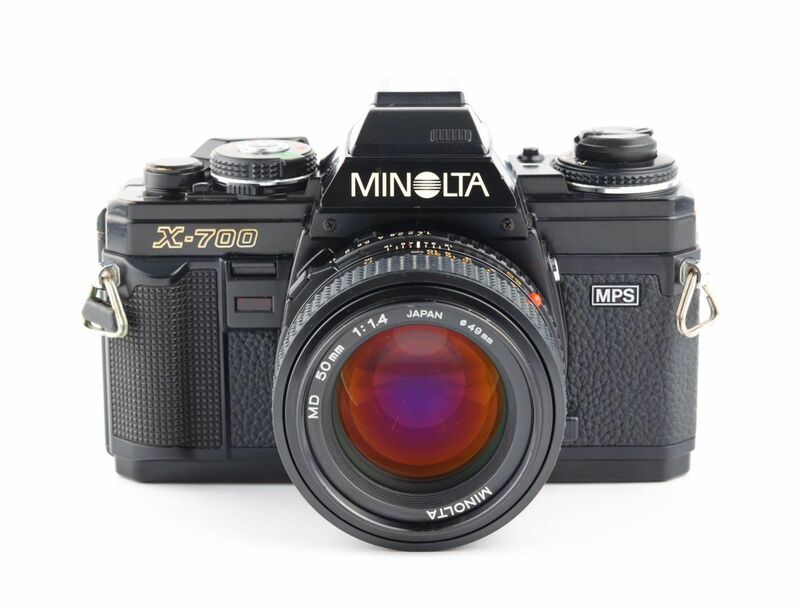 07454cmrk MINOLTA New X-700 + New MD 50mm F1.4 MF一眼レフカメラ 標準レンズ