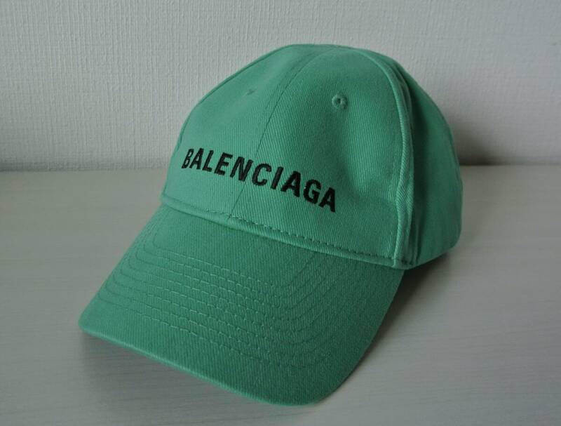 BALENCIAGA バレンシアガ 　ロゴ ベースボールキャップ 帽子 L 58cm クリーニング済