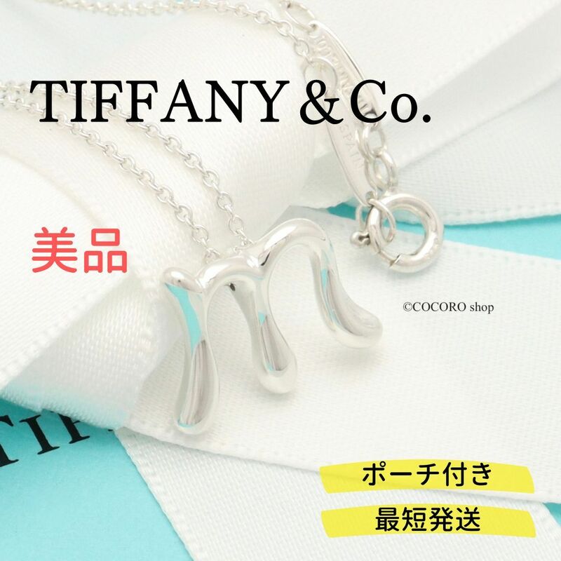 【美品】ティファニー TIFFANY＆Co. ノーツ レター イニシャル M ネックレス AG925