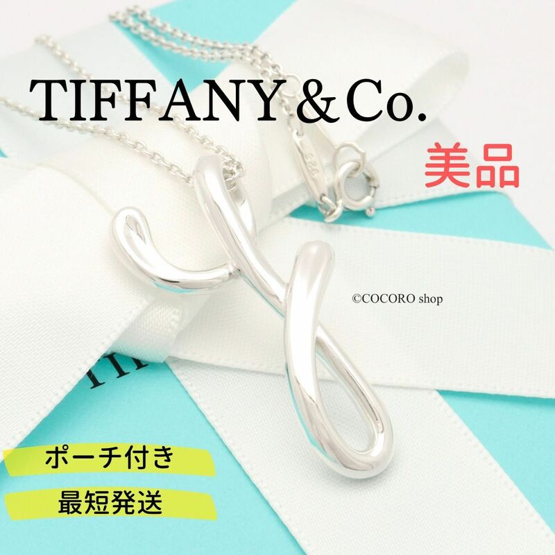 【美品】ティファニー TIFFANY＆Co. レター アルファベット イニシャル Y エルサペレッティ ネックレス AG925
